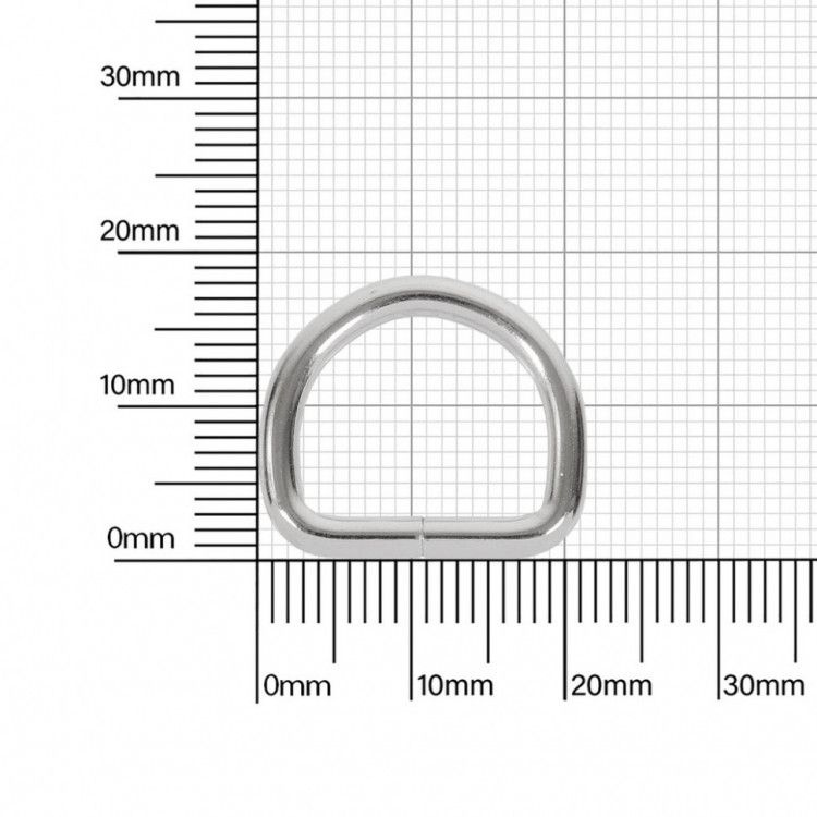 Полукольцо 15х13 мм 2,8 мм никель роллинг D 10 шт #1
