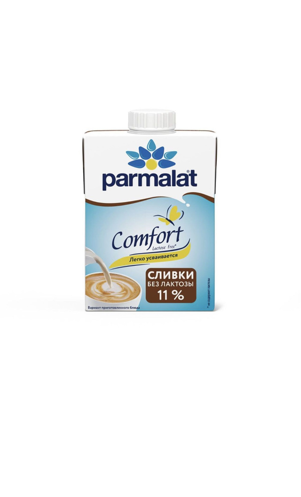 Сливки Parmalat Comfort безлактозные 11% 500 г БЗМЖ 0,5 л #1