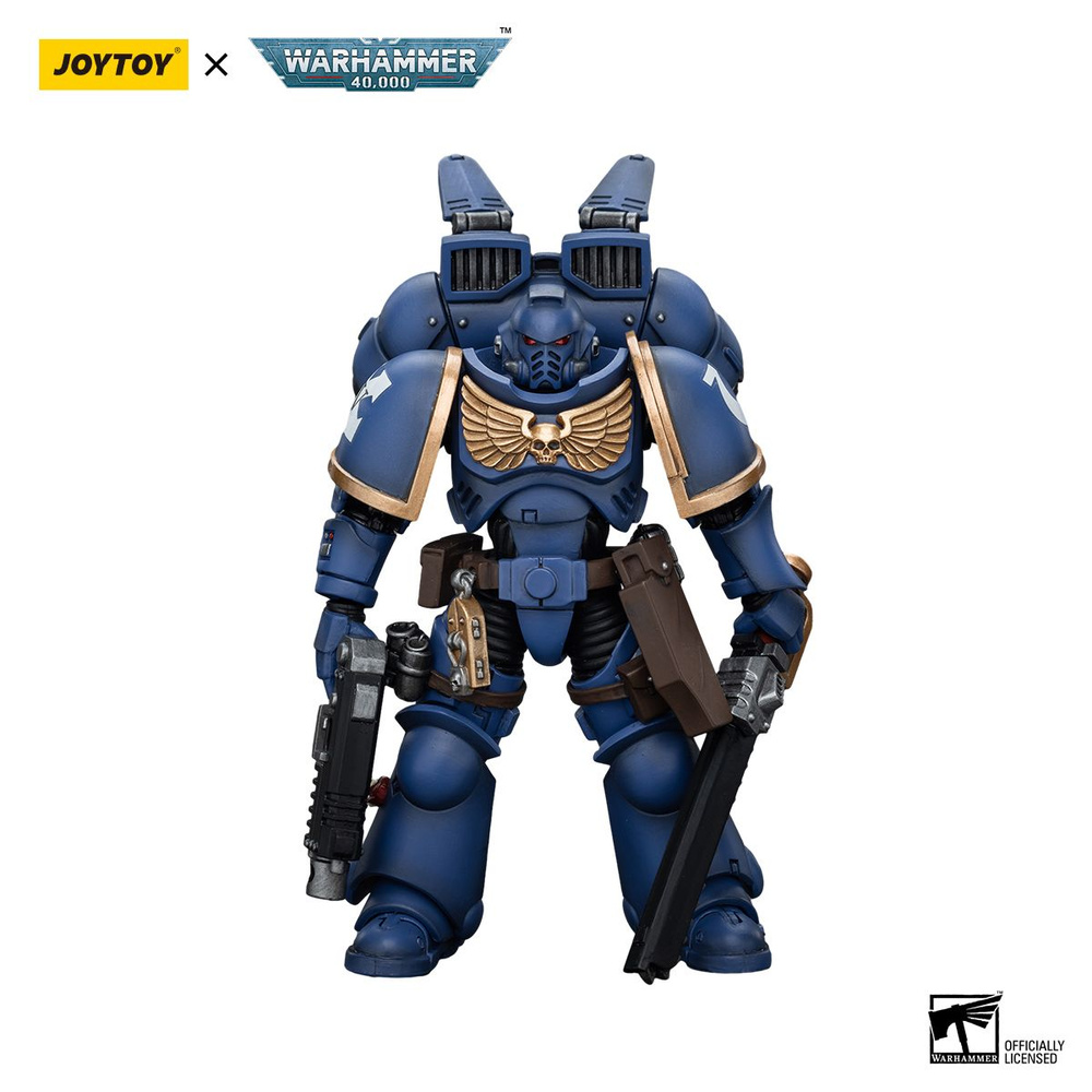 JOYTOY Warhammer 40K Action Figure 1/18 Ultramarines Sergente Gadriel, Modello Da Collezione Altamente Dettagliato