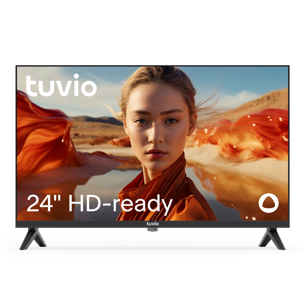 Tuvio Телевизор 24 дюйма, Smart TV на платформе Яндекс.ТВ, DLED Frameless, Яндекс Фабрика, TD24HFBHV1 #1