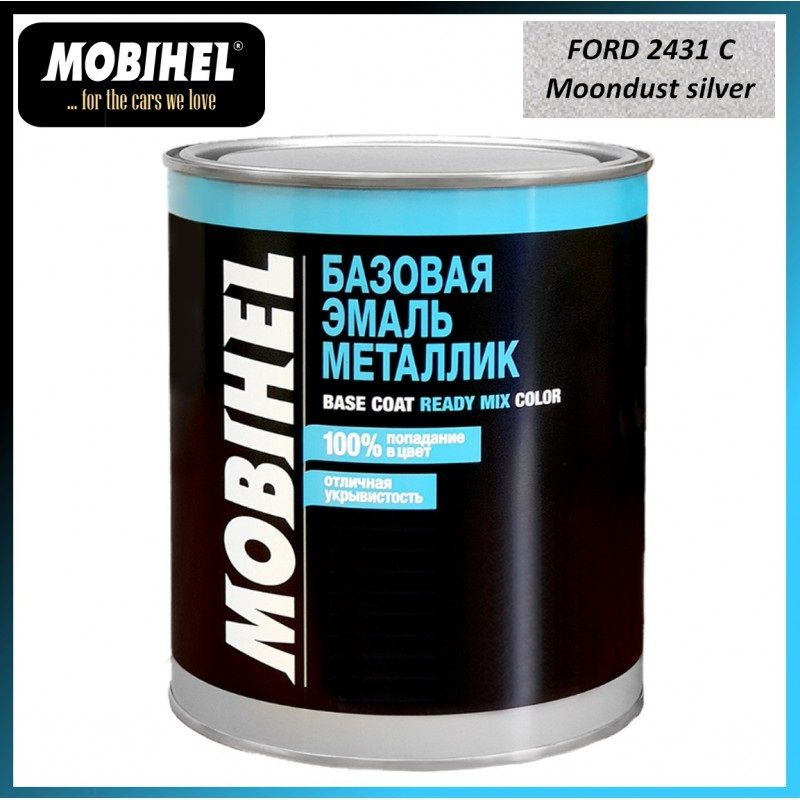 Автоэмаль базовая MOBIHEL FORD Moondust silver, металлик 1 литр #1