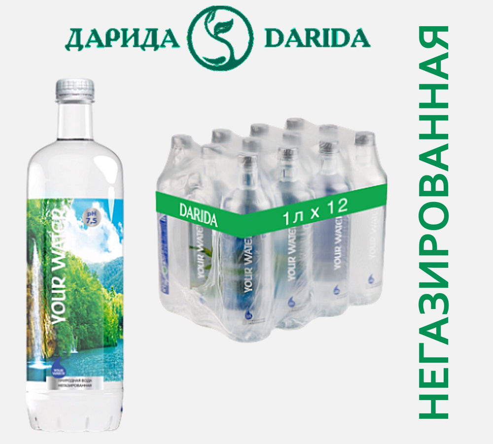 ДАРИДА DARIDA Вода Питьевая Негазированная 1000мл. 12шт #1