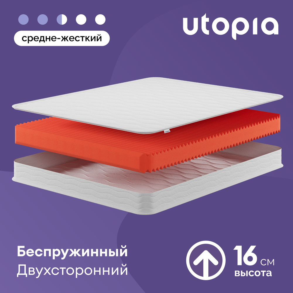 UTOPIA Матрас Foam Figure, Беспружинный, 120х200 см #1