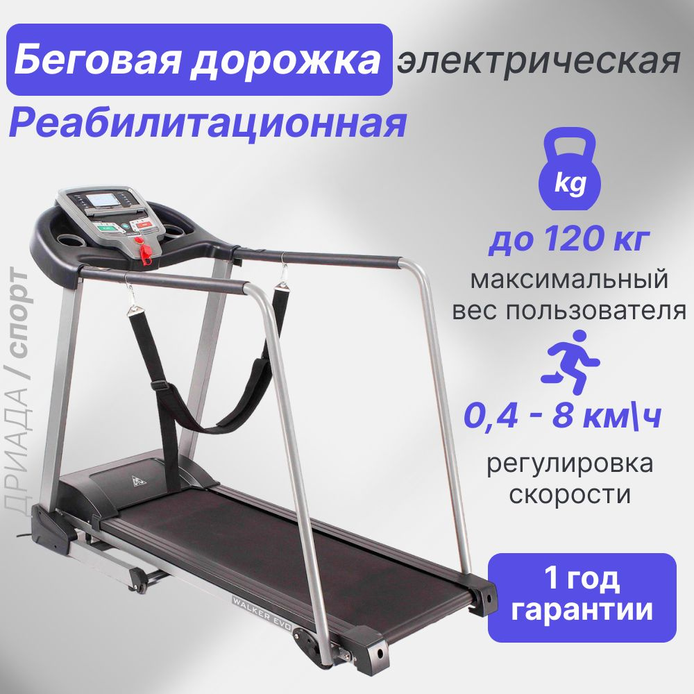 Беговая дорожка DFC WALKER EVO T-S1, электрическая, для дома, складная ...