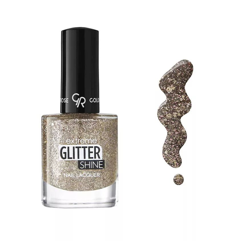 GOLDEN ROSE Гель-лак Extreme Gel Shine Nail Lacquer Glitter №207 #1