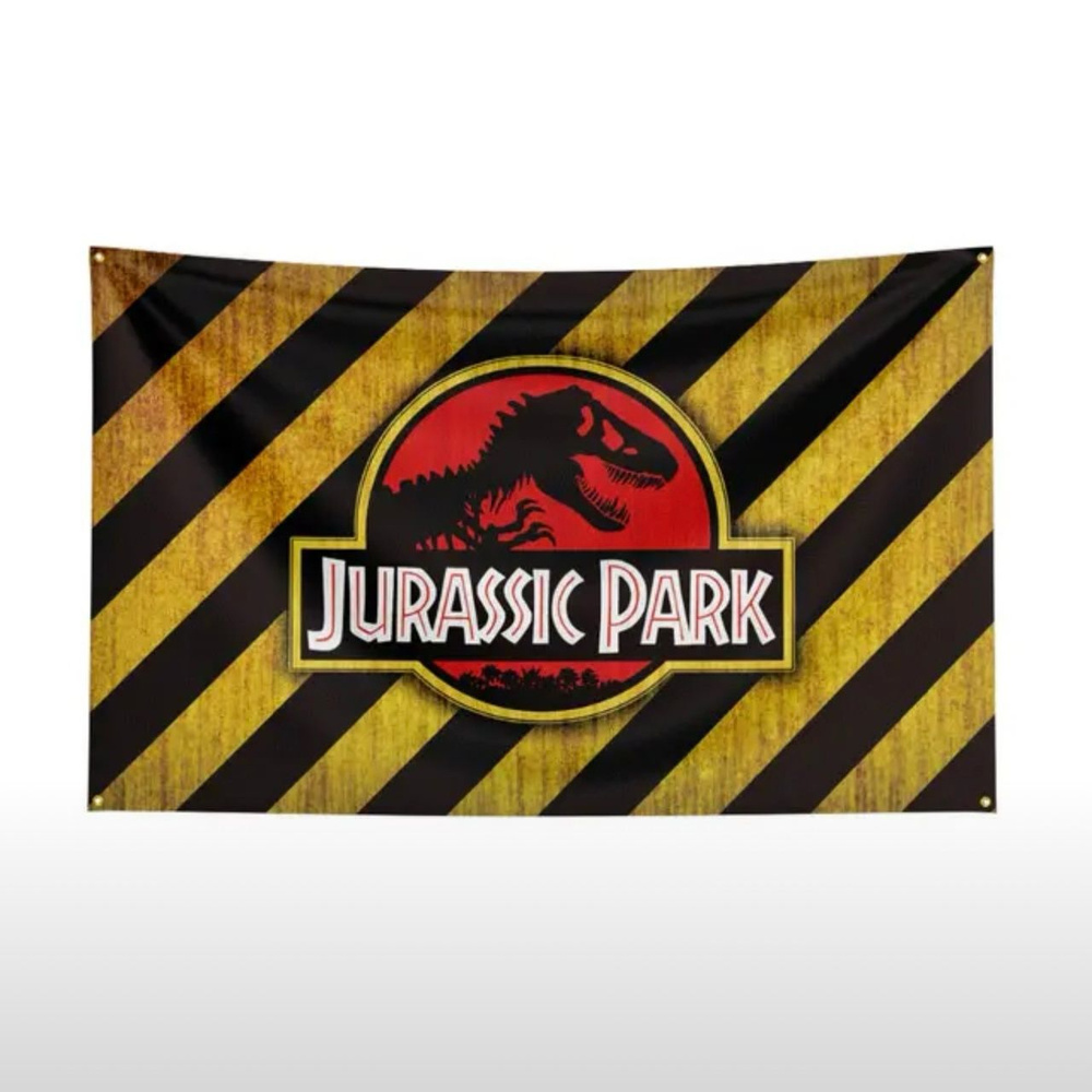 Флаг плакат баннер Jurassic Park Парк Юрского Периода #1