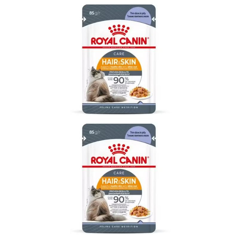 Royal Canin Влажный корм для взрослых кошек Hair&Skin Care в целях поддержания здоровья кожи и шерсти, #1