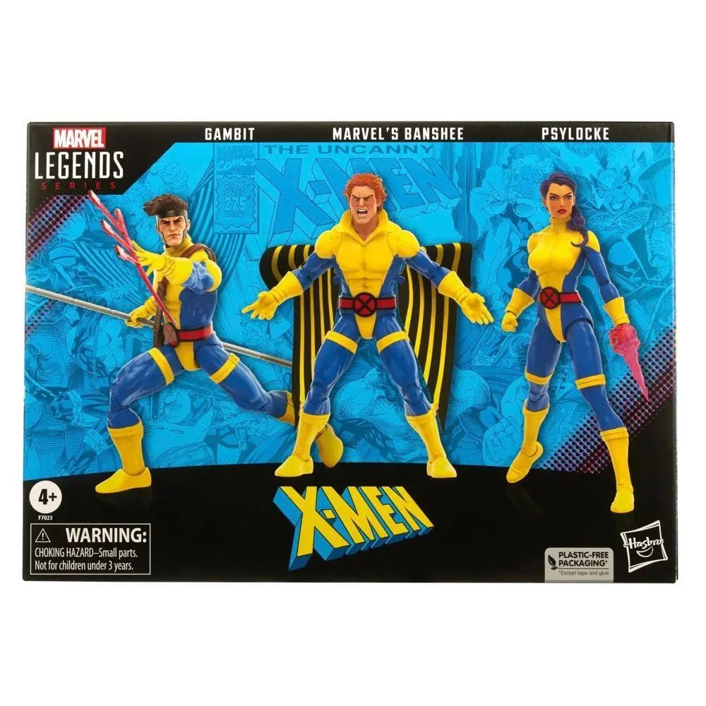 игрушки Hasbro фигурки Marvel Legends Series: Marvels Banshee, Gambit, & Psylocke X-Men Action Figures #1