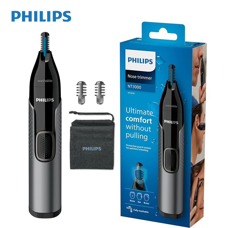 Philips Триммер для носа и ушей NT3650/16, кол-во насадок 2 #1