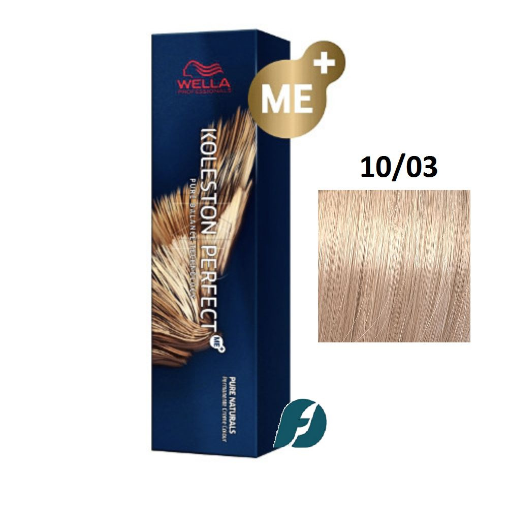 Wella Professionals Koleston Perfect ME+ 10/03 Краска для волос - Яркий блонд натуральный золотистый, #1