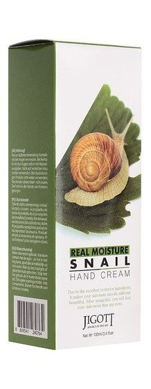 Jigott Крем для рук Real Moisture Snail Hand Cream, с муцином улитки, 100 мл  #1