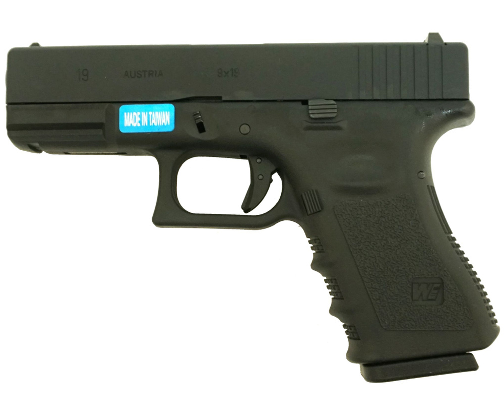 Страйкбольный пистолет WE Glock-19 Gen.3 Black (WE-G003A-BK) #1