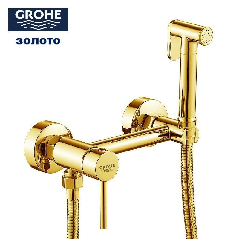 GROHE Смеситель однорычажный с гигиеническим душем #1