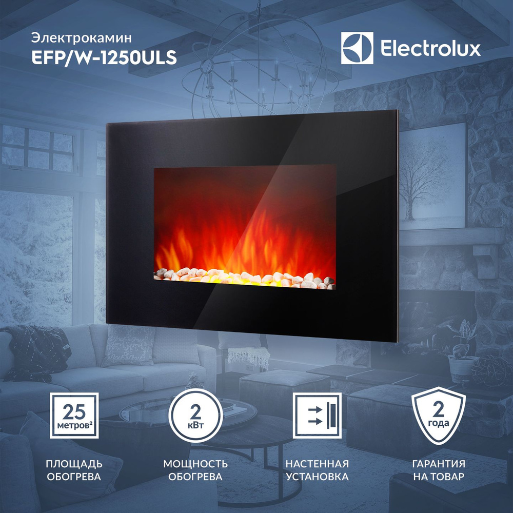 Электрокамин Electrolux EFP/W-1250ULS #1