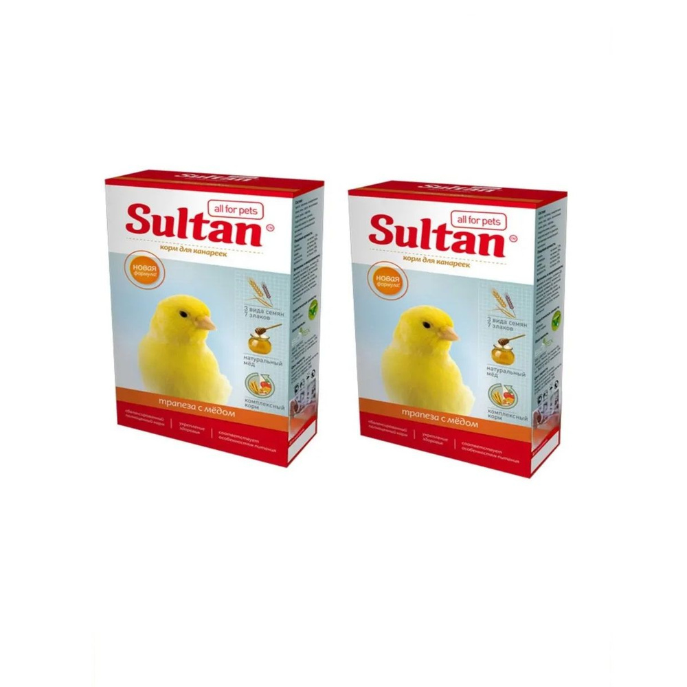 Sultan Premium Корм для канареек Основной рацион 400г*2шт #1