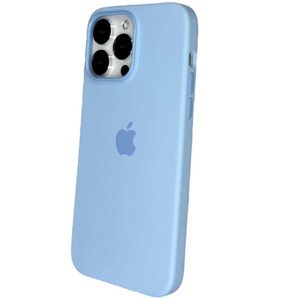 Silicone Case для Iphone 14 PRO, Оригинальный Силиконовый Чехол с MagSafe, с анимацией (NFС), цвет Чистое #1