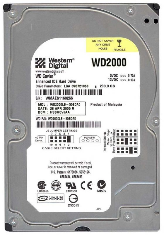 Western Digital 200 ГБ Внутренний жесткий диск (WD2000LB)  #1