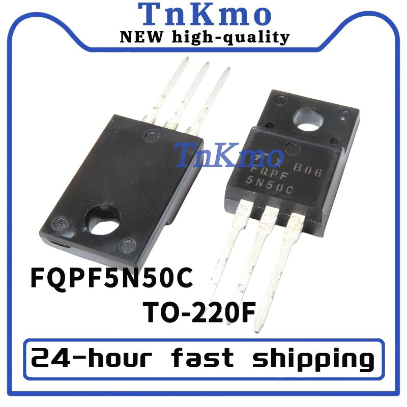 5pcs FQPF5N50C FQPF5N50 5A 500V N-Channel MOSFET Fairchild TO-220F - Foto 4