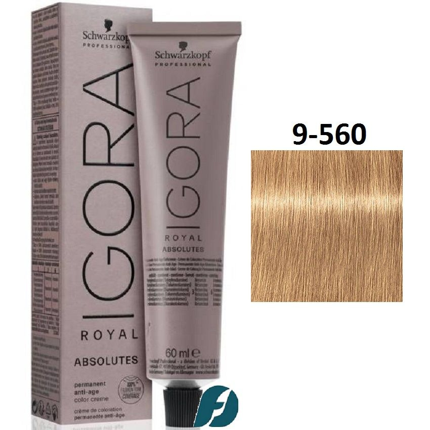 Schwarzkopf Professional Igora Royal Absolutes 9-560 Стойкая крем-краска для окрашивания зрелых волос, #1