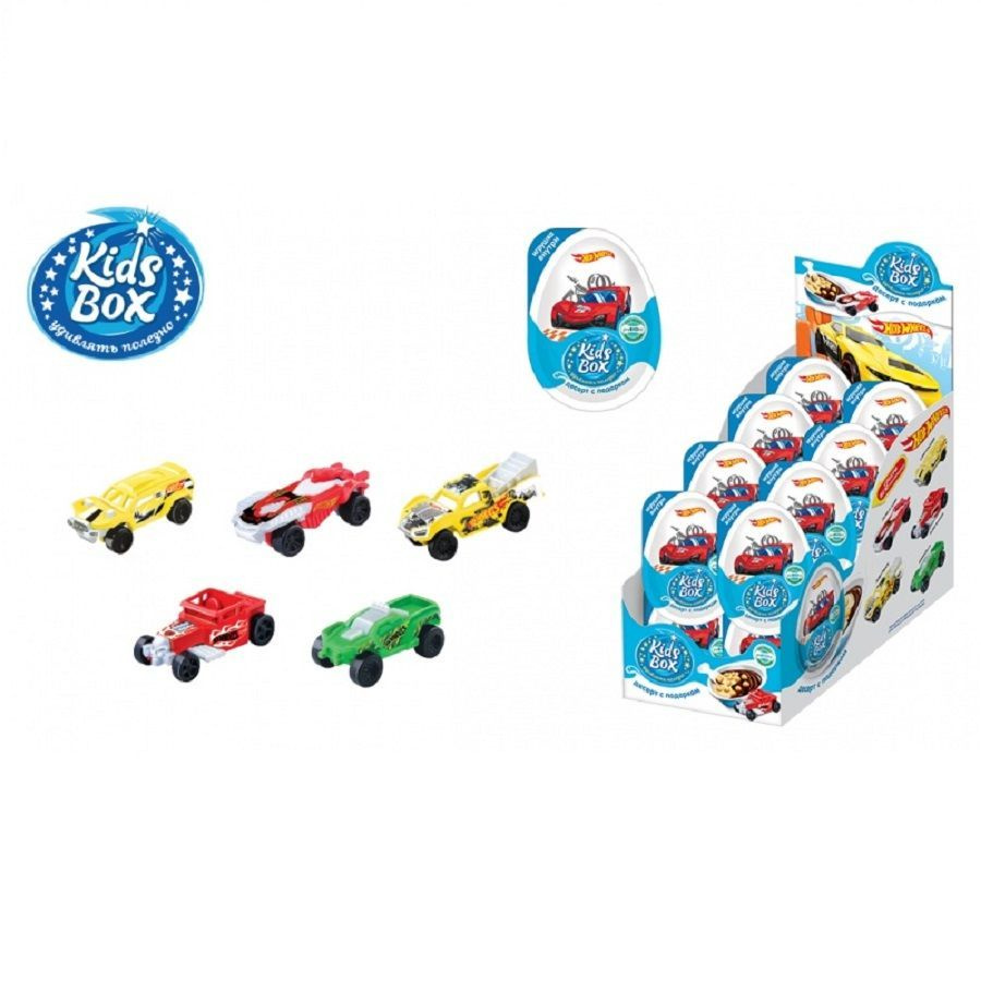 Конфитрейд Десерт с подарком KIDS BOX HOT WHEELS 3, 16шт*20г #1