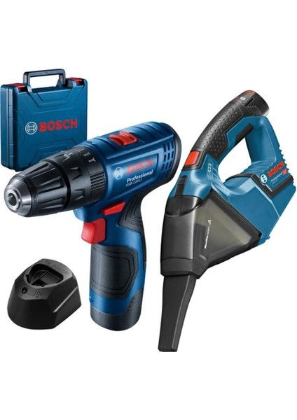 Bosch Professional GSB 120-LI 2Ah двойной аккумуляторный перфоратор для сверления/завинчивания + газовый #1