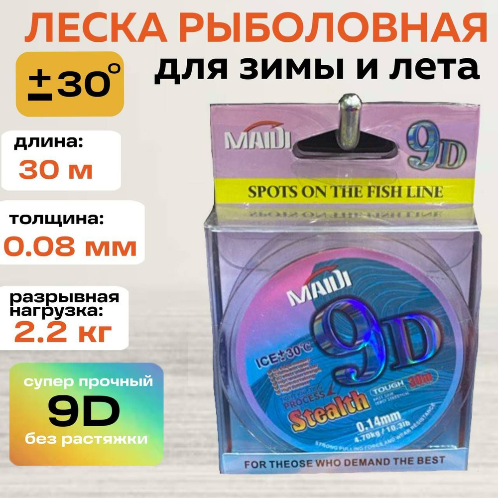 Леска для зимней и летней рыбалки 30 м #1