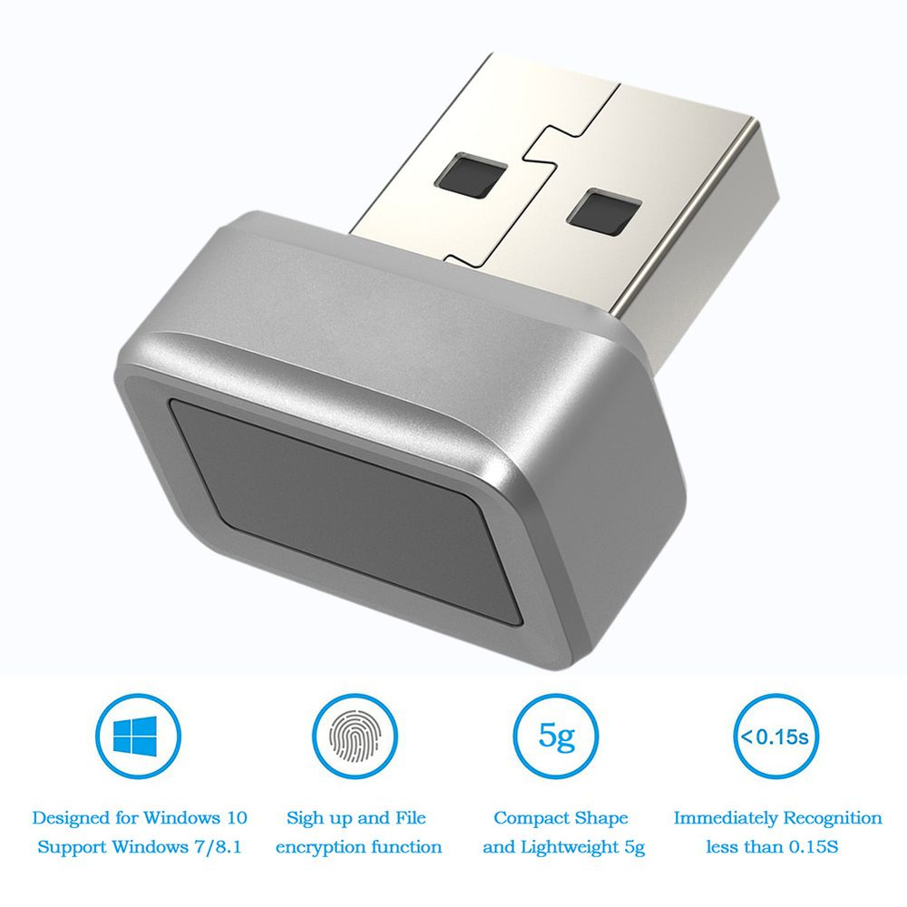 USB-считыватель отпечатков пальцев FIDO U2F, скоростной ключ безопасности Windows Hello, мини-считыватель #1