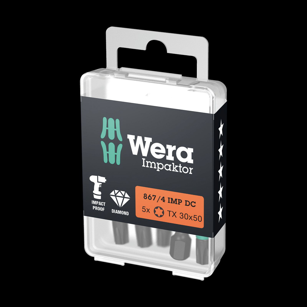 Биты ударные TORX 30 x 50 мм Wera 05057666001 #1