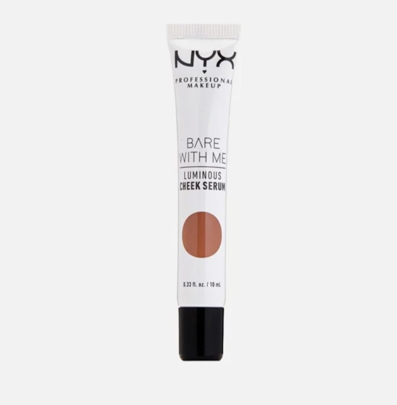 NYX Professional Makeup Румяна для лица "BARE WITH ME. LUMINOUS/SHROOMBIOTIC CHEEK SERUM", SIENNA BRONZE #1