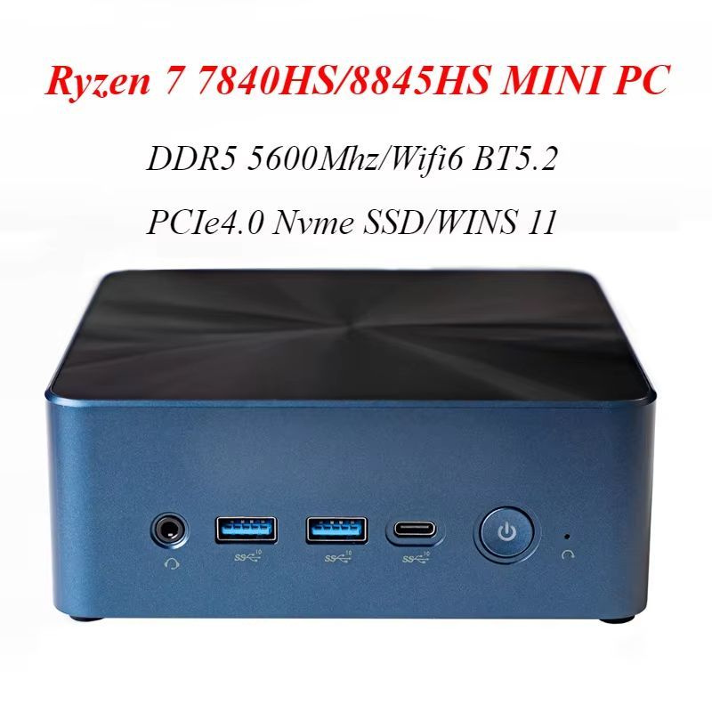 SZBOX Мини-ПК (AMD Ryzen 7 7840HS, RAM 16 ГБ, SSD 500 ГБ, AMD