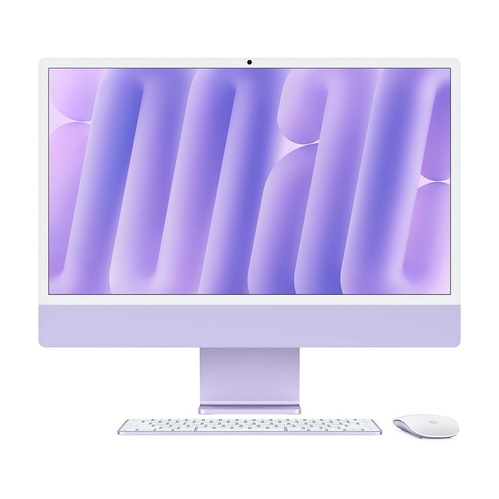 Apple 24" Моноблок Apple iMac 24 М4 2024 (Apple M4, RAM 16 ГБ, SSD 512 ГБ, , фиолетовый  #1