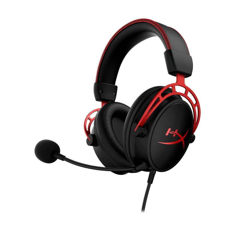 HyperX Наушники проводные с микрофоном, 3.5 мм, красный #1