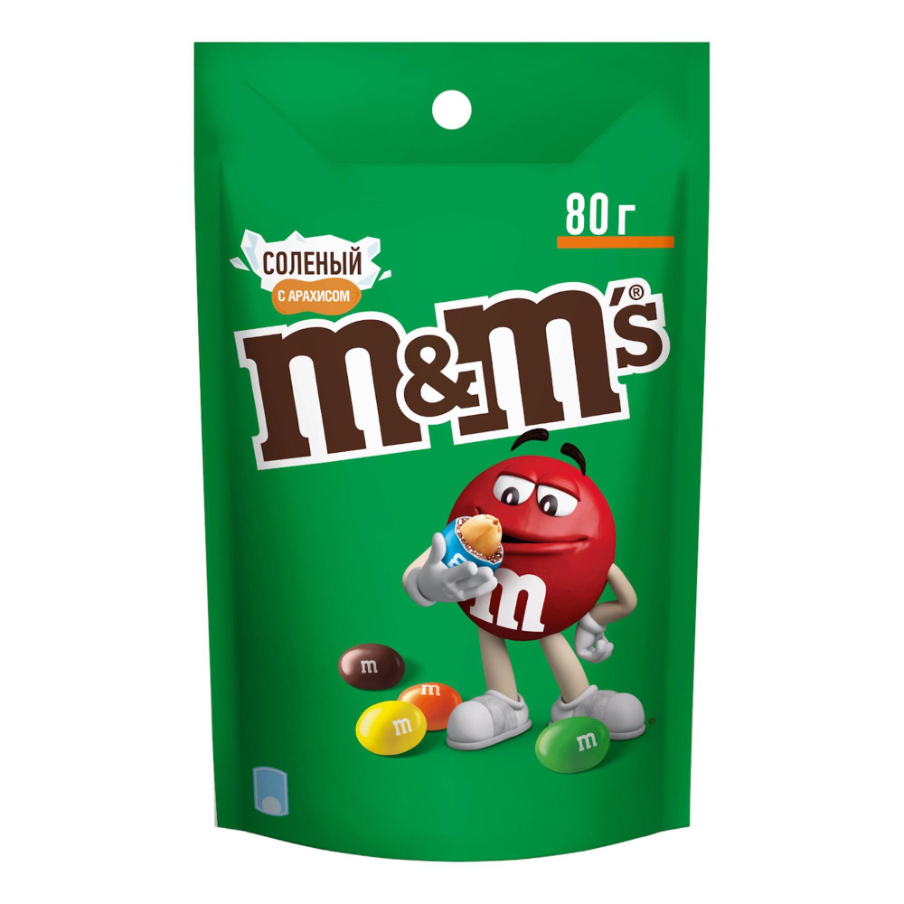 Драже M&M's Соленый арахис с молочным шоколадом 80 г #1