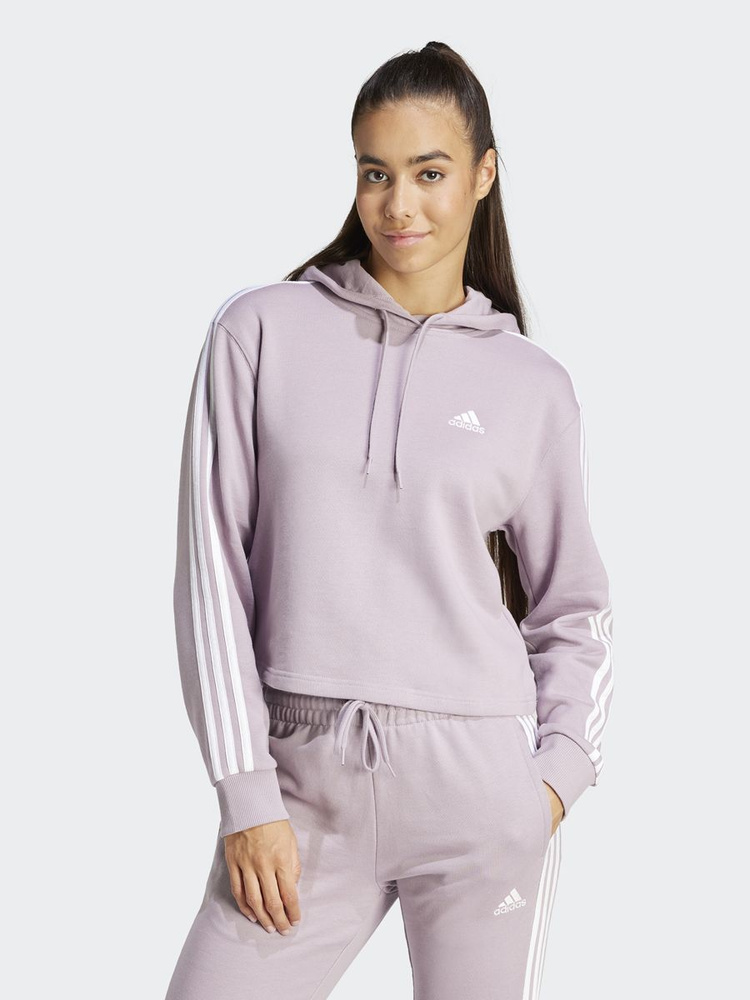 Худи adidas Sportswear W 3S FT CROP HD #1