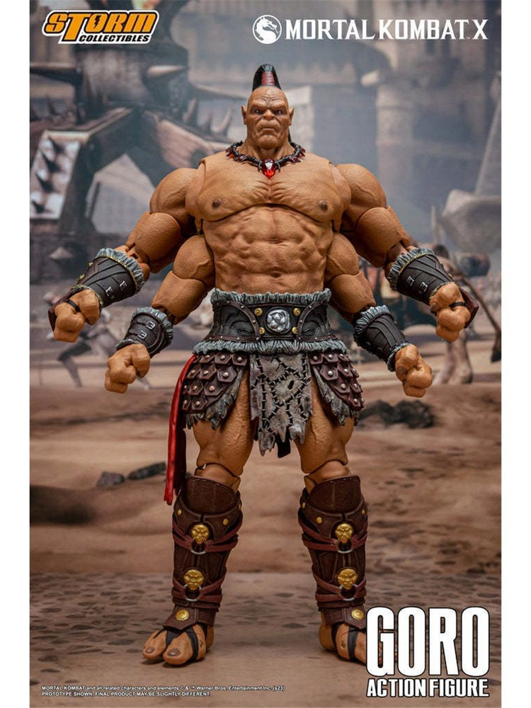 фигурки-Mortal Kombat;Storm Collectibles:Goro(Голо) 10.2дюйма(26CM