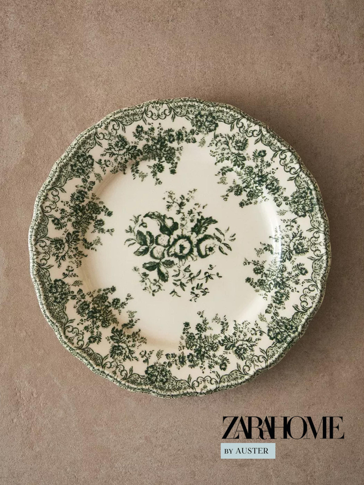 Тарелка ZARA HOME, Фаянс, диаметр 27 см купить c доставкой на OZON
