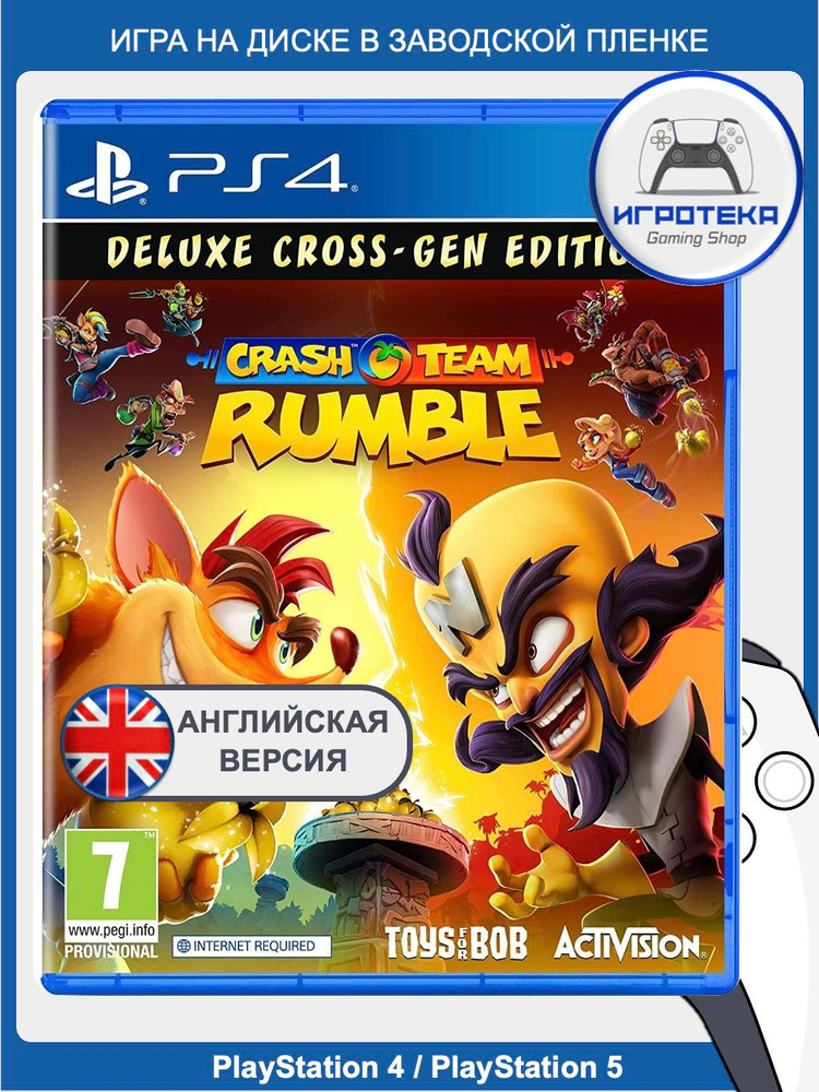 Crash Team Rumble. Deluxe Edition / для PS4 / PS5 (английская версия). Игра на диске для PlayStation #1