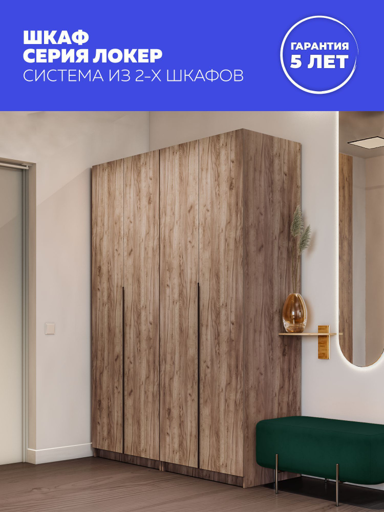 Е1 Шкаф распашной, 162х52.5х220 см #1