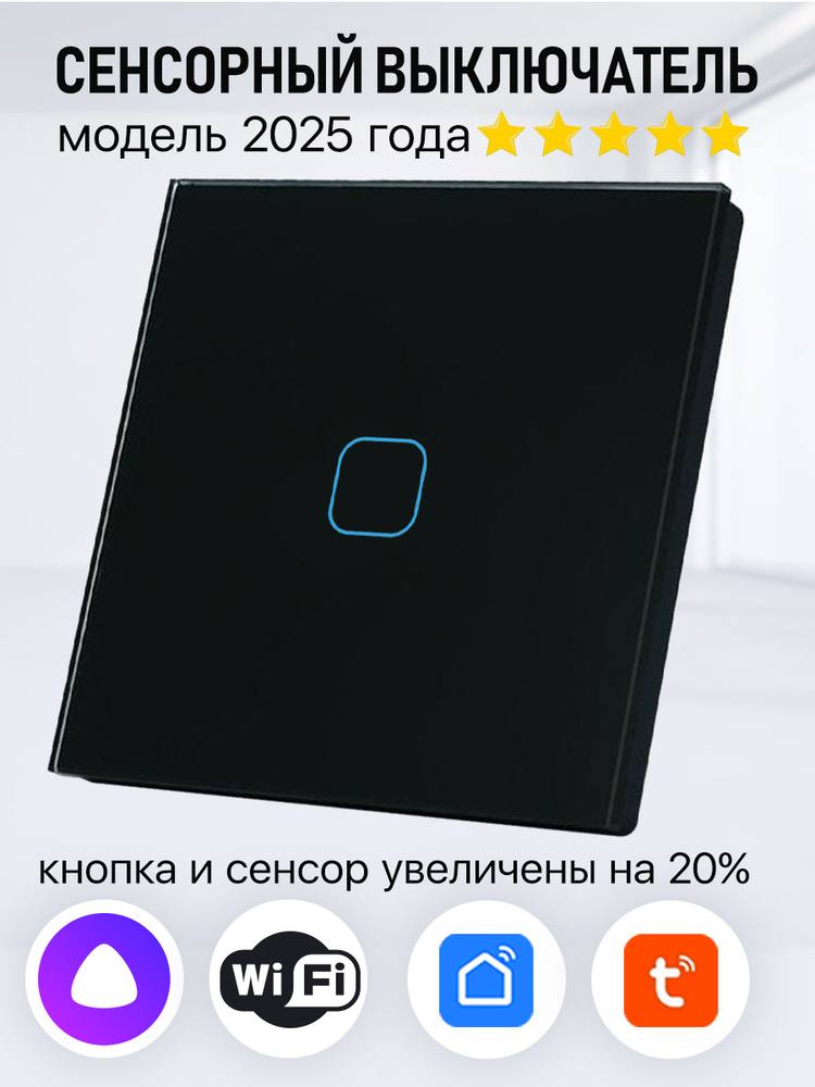 Сенсорный выключатель одноклавишный с WiFi #1