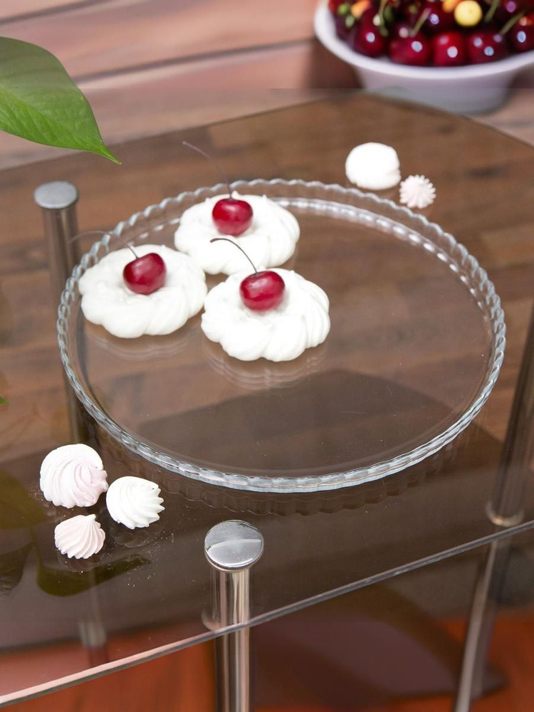 Блюдо Pasabahce "Patisserie" универсальное, диаметр 28 см, стекло, 1 шт #1