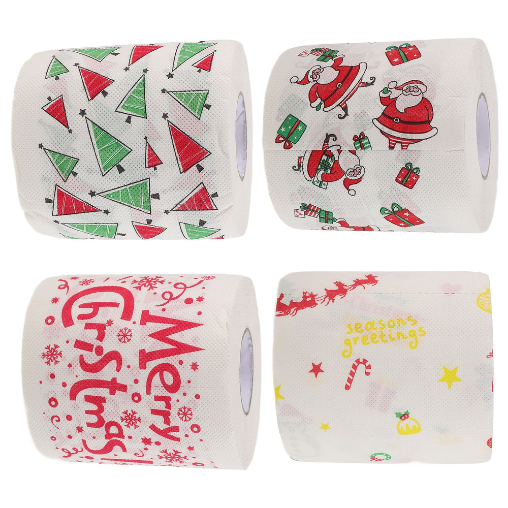 4 Рулона Toilet Paper, Из Бумаги, Для Праздничного Декора #1