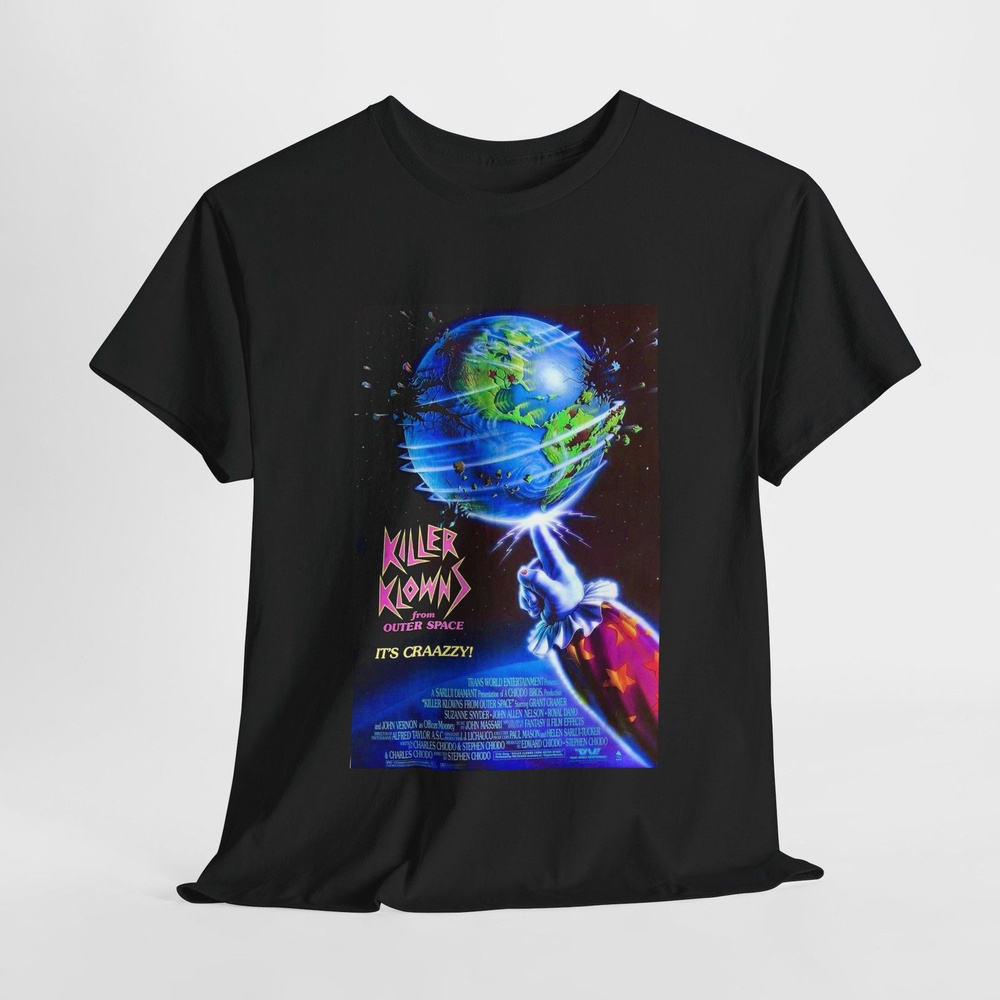 Футболка Футболка Killer Klowns from Outer Space Retro 80s Horror Movie Poster Tee 1 шт #1