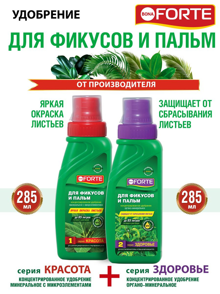 Удобрения для фикусов пальм мостеры драцены юкки диффенбахии комнатных растений комплексные Красота + #1