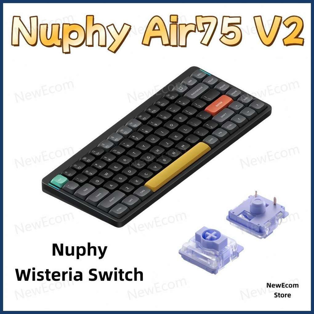 Клавиатура беспроводная Air75 V2 Wisteria Switch, (NuPhy Wisteria