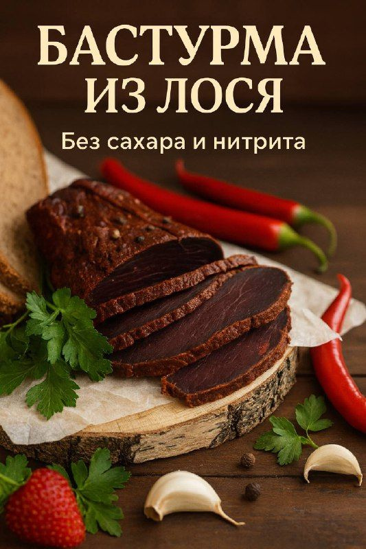 Бастурма из лосятины Рубит Вялит-Деликатес премиального качества #1
