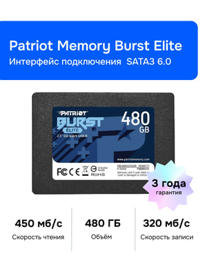Patriot Memory Patriot Burst 480 PATRIOT BURST ELITE купить на