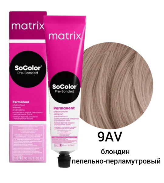 Краска для волос Matrix SoColor Pre-Bonded 9AV купить на OZON по низкой ...