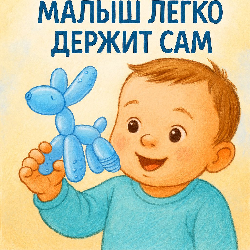 Прорезыватель в форме собачки, развивает хват и интерес ребёнка