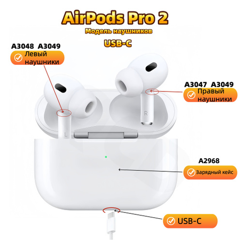 Беспроводные наушники Правый наушник AirPods Pro 2(R) USB-C (A3047