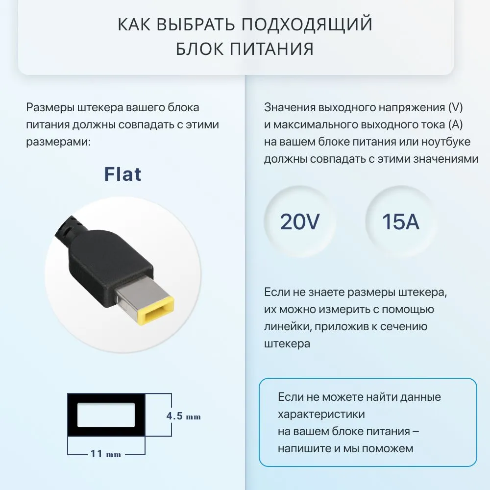 Блок питания для ноутбука Lenovo 300W 20V, 15A, штекер Flat (прямоугольный), сетевой адаптер ADL300SDC3A, зарядка для Legion 5 15ACH6A, Pro 16ACH6H, 17ITH6H, 300 Вт, фото 2